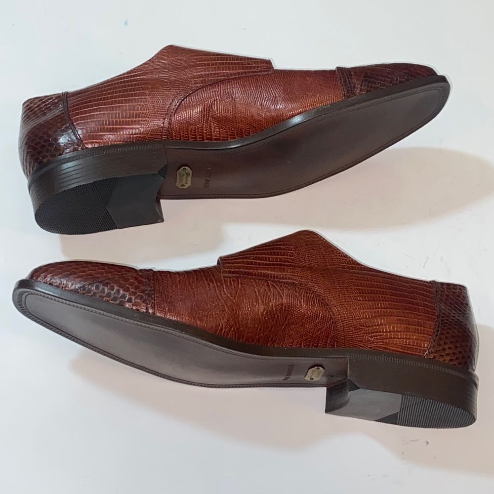 VTG, Stacy Adams Genuine Snake 🐍 23031-027 Leather Shoes Dress Size 14M - Picture 3 of 13